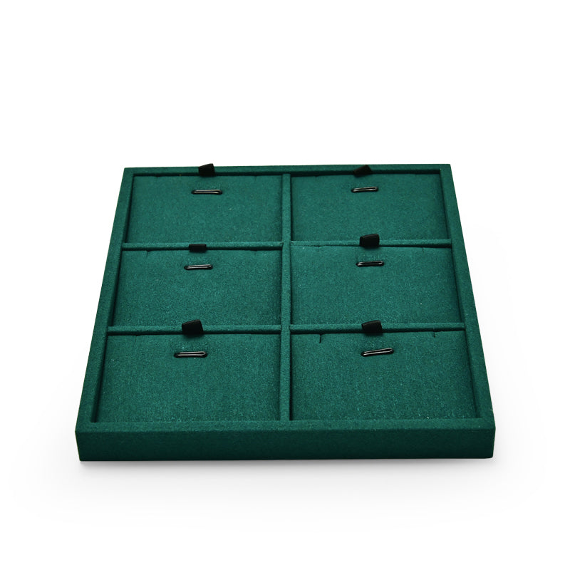 Green Metal Jewelry Display Tray P103