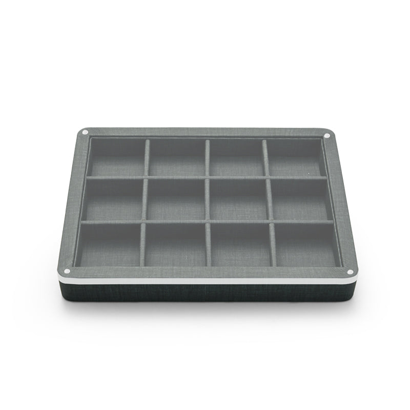 PU Leather Jewelry Tray With Magnetic Acrylic Cover P111