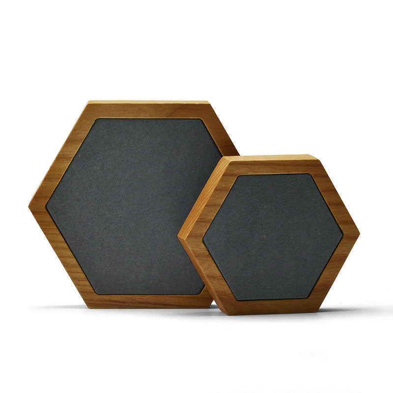 Hexagon Wood Earring Display Stand, Set of 2 SM038