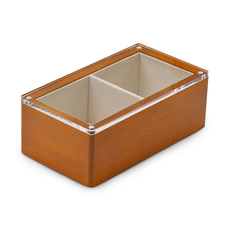 FANXI Wood Jewelry Storage Box With Transparent Magnetic Cover SM135