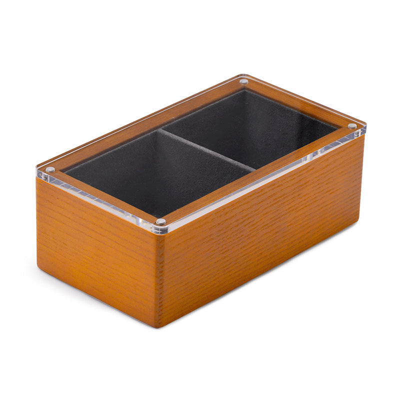 FANXI Wood Jewelry Storage Box With Transparent Magnetic Cover SM135