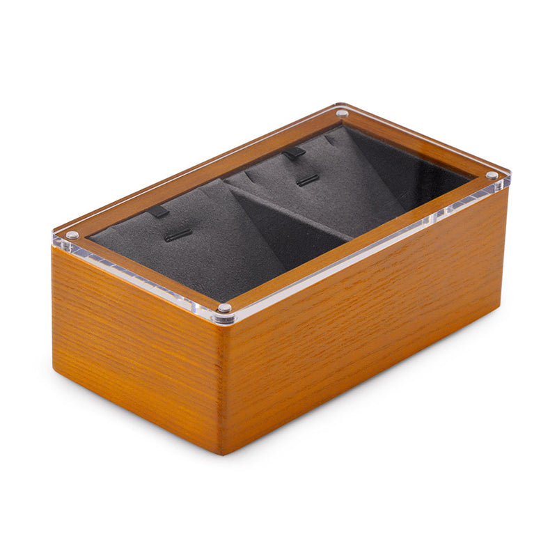 FANXI Wood Jewelry Storage Box With Transparent Magnetic Cover SM135