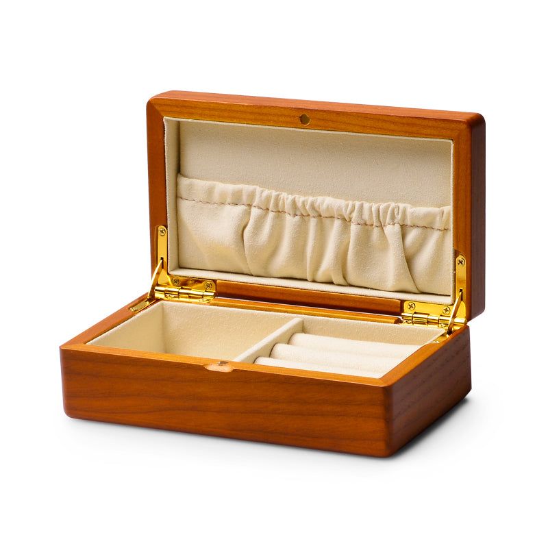 Classic Solid Wood Ring Jewelry Set Box SM154