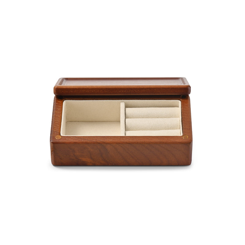 Solid Wood Jewelry Storage Box With Magnetic Cover SM163